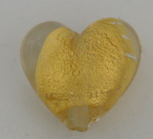 Murano Heart Compiello ( 0.75 x 0.75 in.) # 17 - Click Image to Close